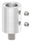 Preview: VA-Handlaufhaltering mit Steckstück für Rohr 42,4 mm
