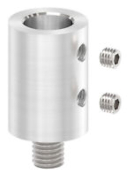 VA-Handlaufhaltering mit Steckstück für Rohr 42,4 mm